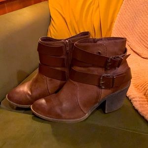 Blowfish zip up ankle bootie